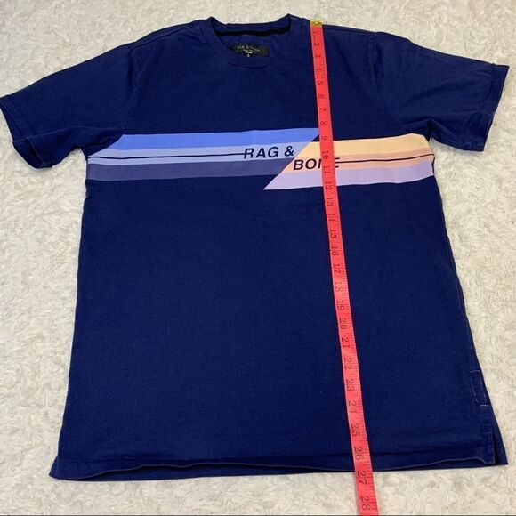 🚨 Rag & Bone Glitch Logo Cotton Tee - Picture 7 of 9